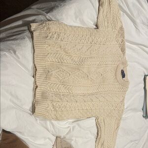 Cable Knit Cream Sweater